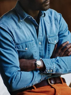 J.McLaughlin Scotto Denim Shirt LightDenim New