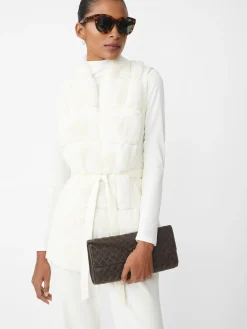 J.McLaughlin Sersha Faux Fur Vest OffWhite New