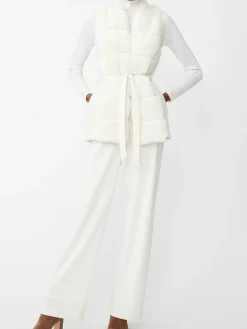 J.McLaughlin Sersha Faux Fur Vest OffWhite New
