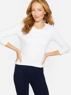 J.McLaughlin Signature Tee White Fashion
