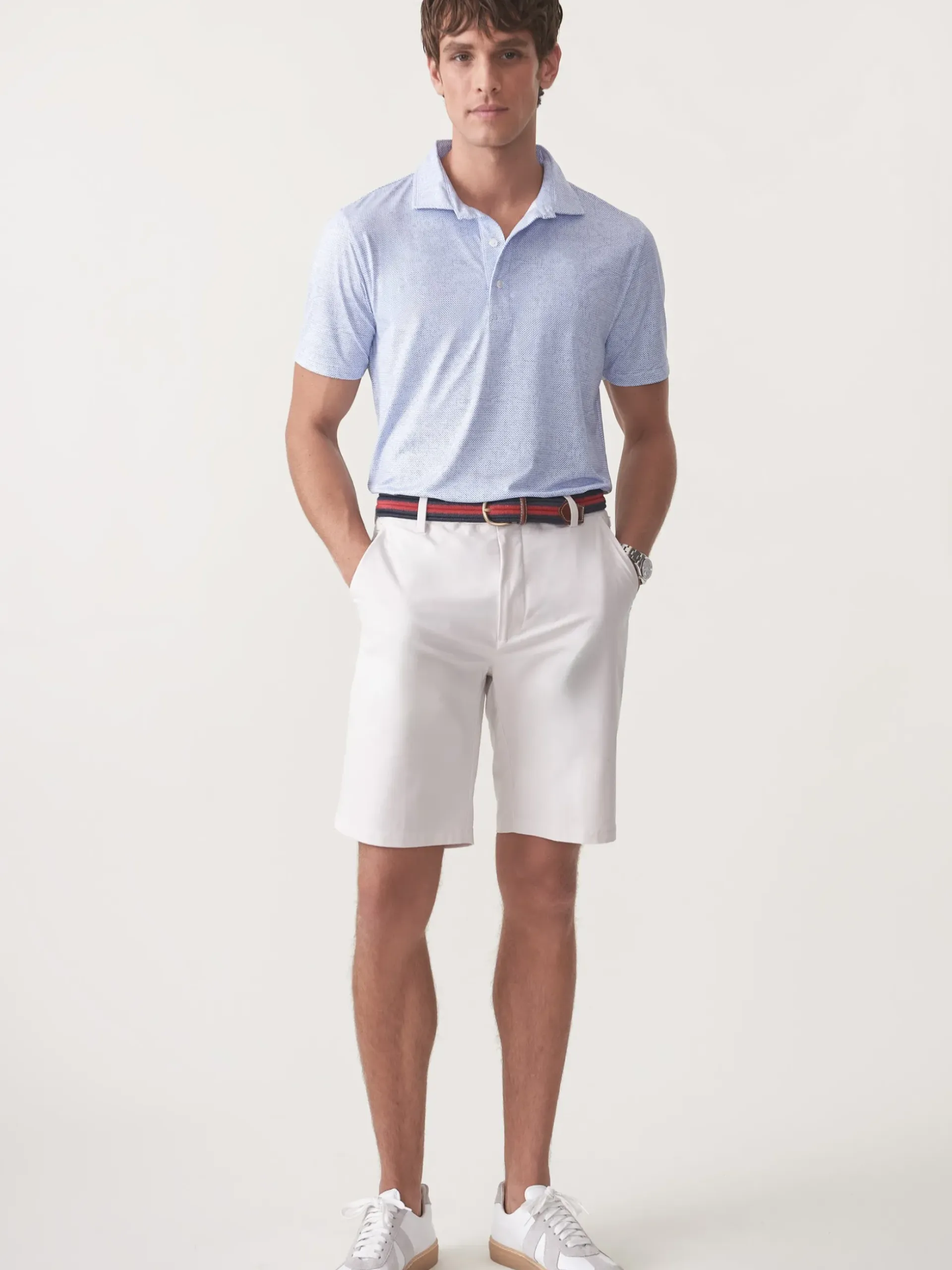 J.McLaughlin Silas 10" Performance Shorts Stone Fashion