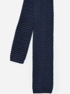 J.McLaughlin Silk Knit Tie Navy Hot