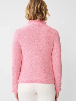 J.McLaughlin Simone Cardigan Pink/White Hot