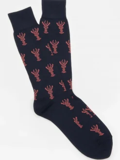 J.McLaughlin Socks in Lobster Navy New