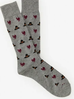 J.McLaughlin Socks in Turkey u0026 Pilgrim Hat MediumHeatherGray Sale
