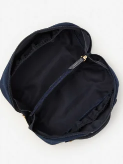 J.McLaughlin Stash Cosmetic Bag in Stripe Navy/Blue Best