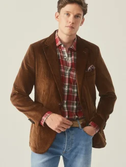 J.McLaughlin Suffolk Corduroy Sport Coat Tan Fashion