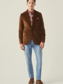 J.McLaughlin Suffolk Corduroy Sport Coat Tan Fashion