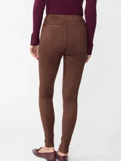 J.McLaughlin Suri Faux Suede Leggings Mocha Best