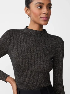 J.McLaughlin Sylvana Metallic Sweater Gold/Black Outlet