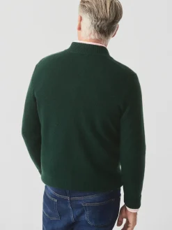 J.McLaughlin Tate Cashmere Sweater BottleGreen Clearance