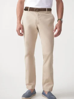 J.McLaughlin Taylor Straight-Fit Chino in Italian Twill Khaki Sale
