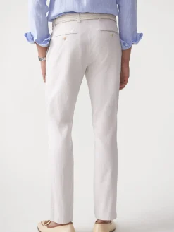 J.McLaughlin Taylor Straight-Fit Chino in Italian Twill Stone Outlet