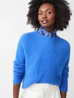 J.McLaughlin Tenley Alpaca Blend Sweater FrenchBlue Fashion