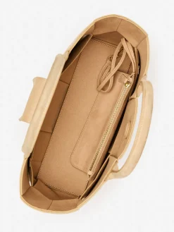 J.McLaughlin Tessare Woven Suede Handbag Sand Clearance