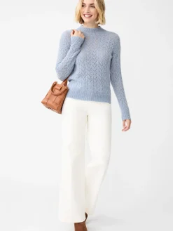 J.McLaughlin Tiler Sweater HeatherBlue Discount