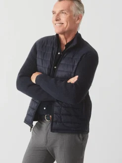 J.McLaughlin Torino Zip Up Navy Sale