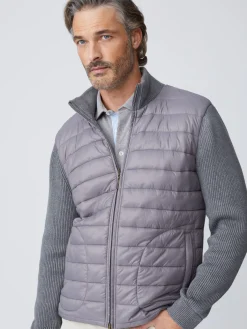 J.McLaughlin Torino Zip Up Gray Fashion