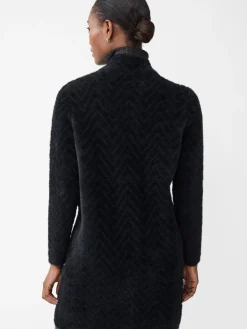 J.McLaughlin Tripp Sweater Coat in Jacquard Black Best
