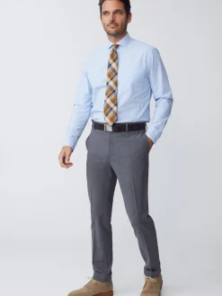 J.McLaughlin Tropical Wool Oxford Pants HeatherCharcoal Fashion