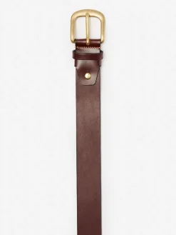 J.McLaughlin Tuscan Full Grain Leather Belt Brown Fashion