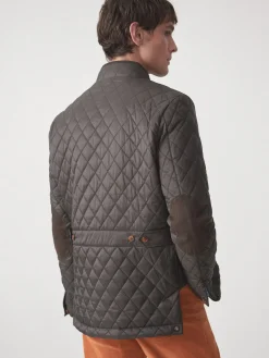 J.McLaughlin Upland Quilted Jacket DarkOlive Best
