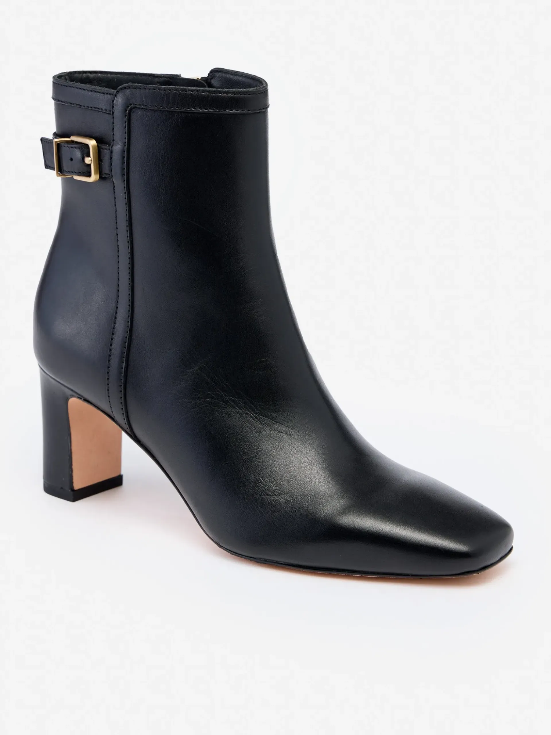 J.McLaughlin Vivvi Leather Ankle Boots Black Fashion