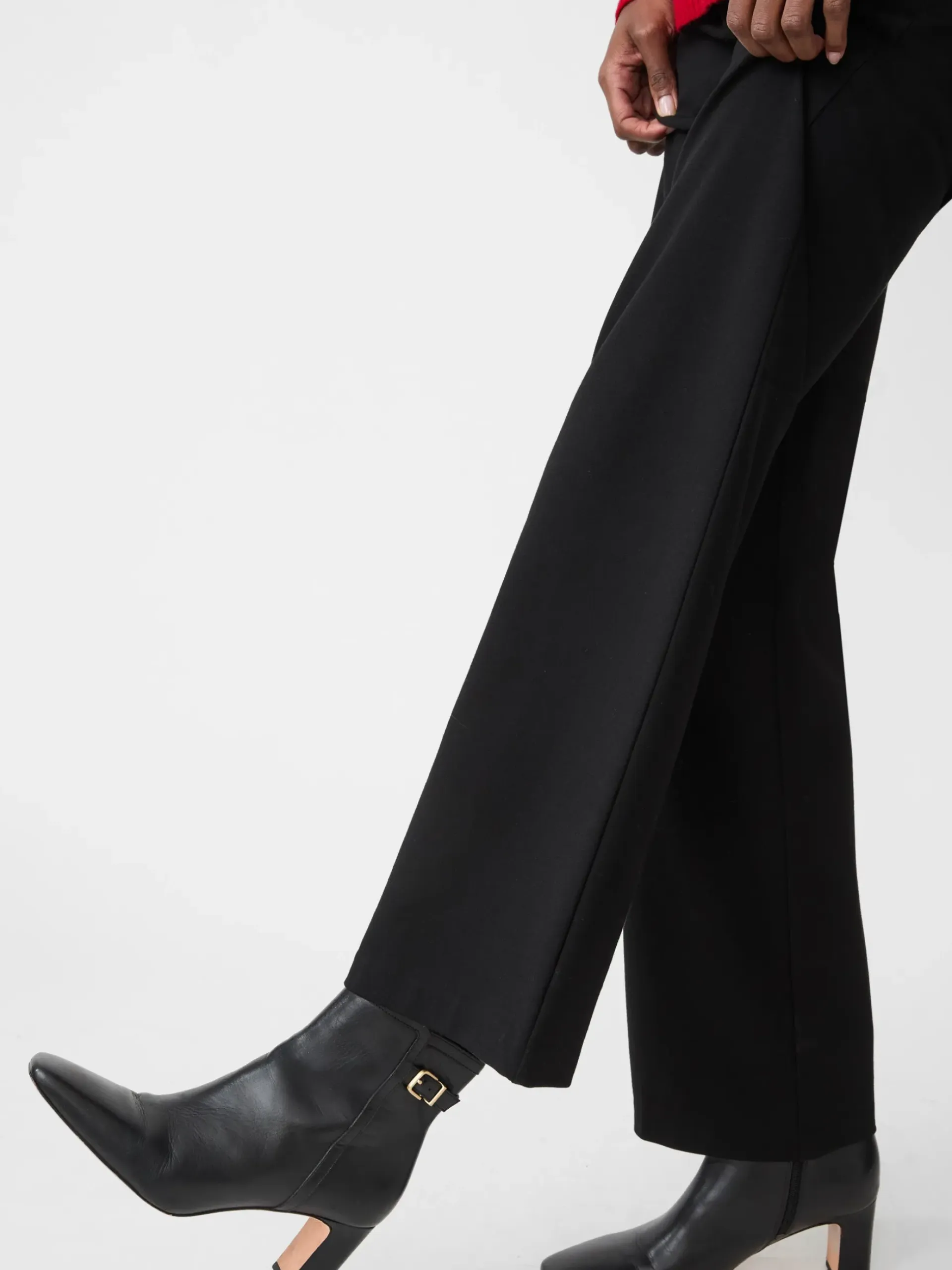 J.McLaughlin Vivvi Leather Ankle Boots Black Fashion
