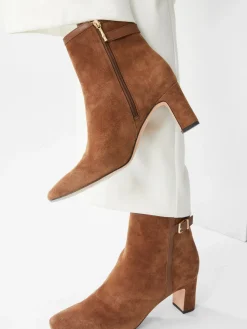 J.McLaughlin Vivvi Suede Ankle Boots ToastedCoconut Hot
