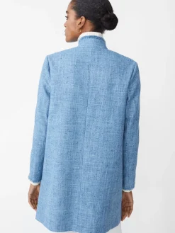 J.McLaughlin Walden Coat PacificBlue Hot