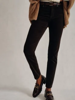 J.McLaughlin Watson Velvet Jeans DarkChocolate Discount