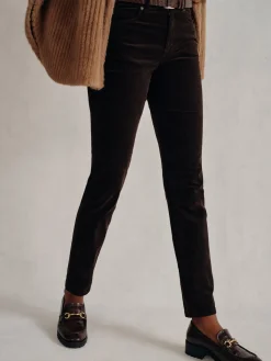 J.McLaughlin Watson Velvet Jeans DarkChocolate Discount