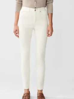 J.McLaughlin Watson Velvet Jeans EgretWhite Fashion