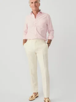 J.McLaughlin Wool Gaberdine Oxford Pants OffWhite Outlet