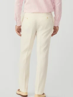 J.McLaughlin Wool Gaberdine Oxford Pants OffWhite Outlet